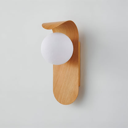 Nordic Wood Wall Sconce – Modern Indoor Wall Light