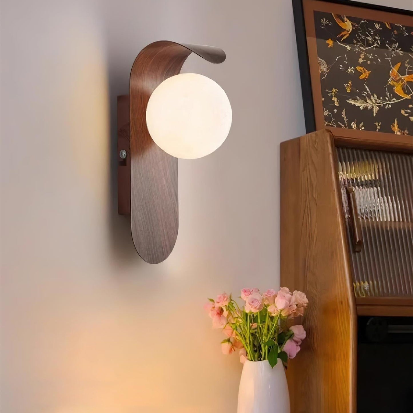 Nordic Wood Wall Sconce – Modern Indoor Wall Light