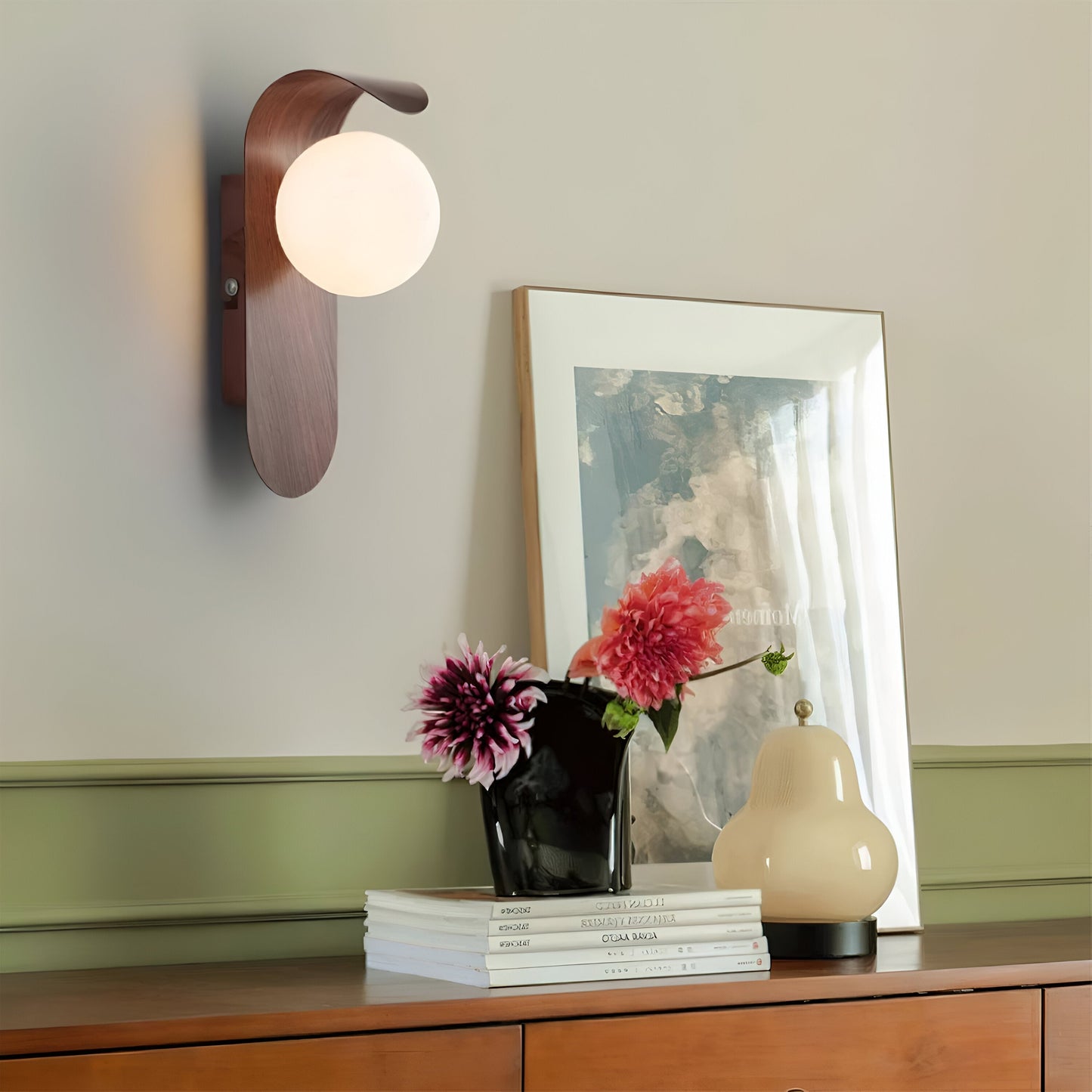Nordic Wood Wall Sconce – Modern Indoor Wall Light
