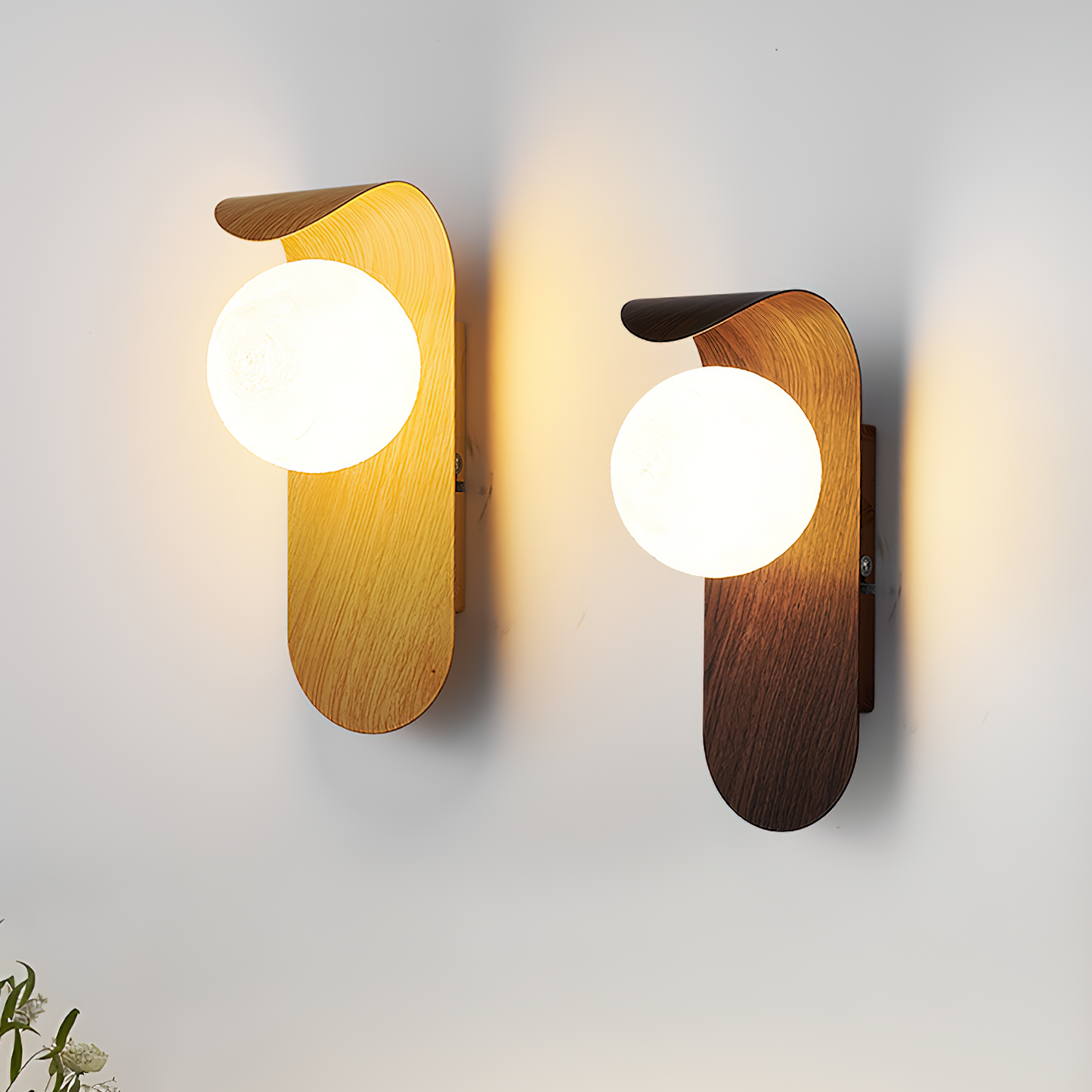 Nordic Wood Wall Sconce – Modern Indoor Wall Light