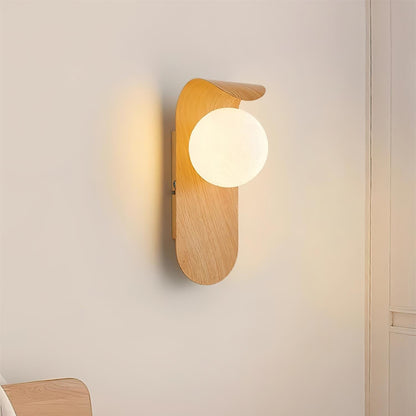Nordic Wood Wall Sconce – Modern Indoor Wall Light