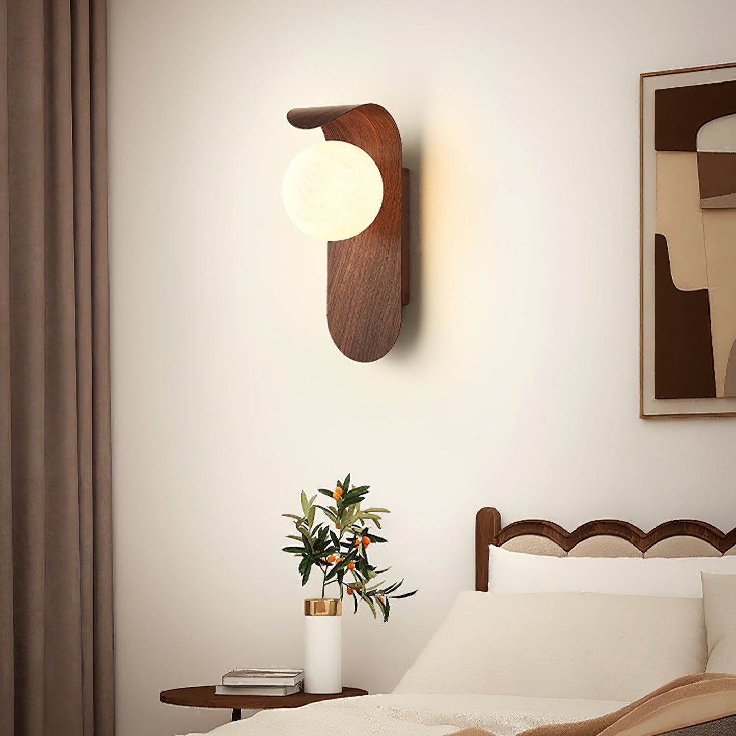 Nordic Wood Wall Sconce – Modern Indoor Wall Light