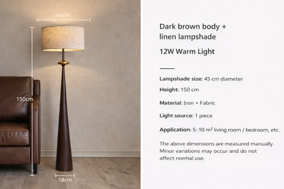 Wabi-Sabi Fabric Floor Lamp – Sculptural Standing Light