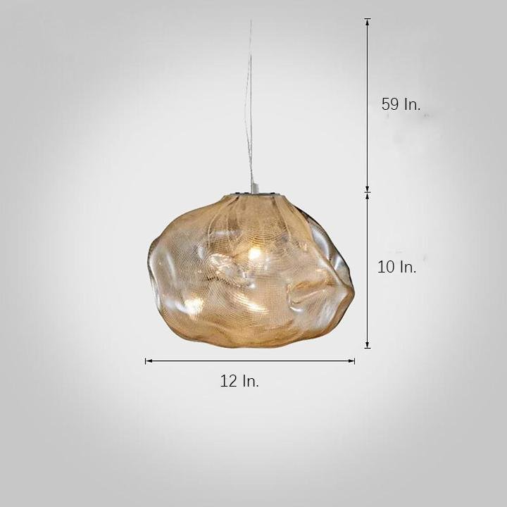 Glass Irregular Bubble Pendant Light LED E26/E27 Nordic Industrial Three Glass Tints Fixed Warm White Single Configuration