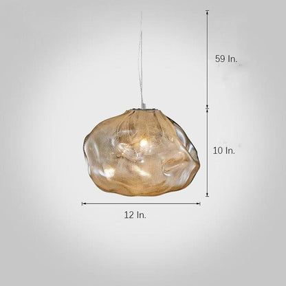 Glass Irregular Bubble Pendant Light LED E26/E27 Nordic Industrial Three Glass Tints Fixed Warm White Single Configuration