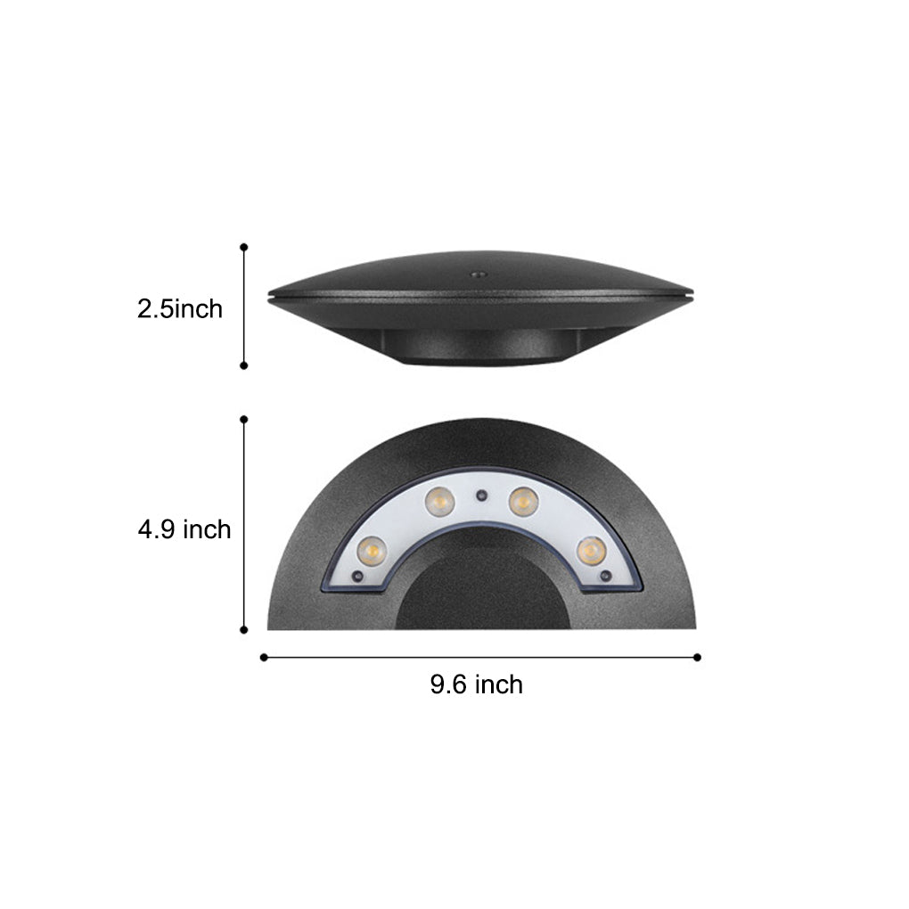 Creative Black Outdoor Wall Sconce 4-LED Directional Aluminum 3000K 85-265V