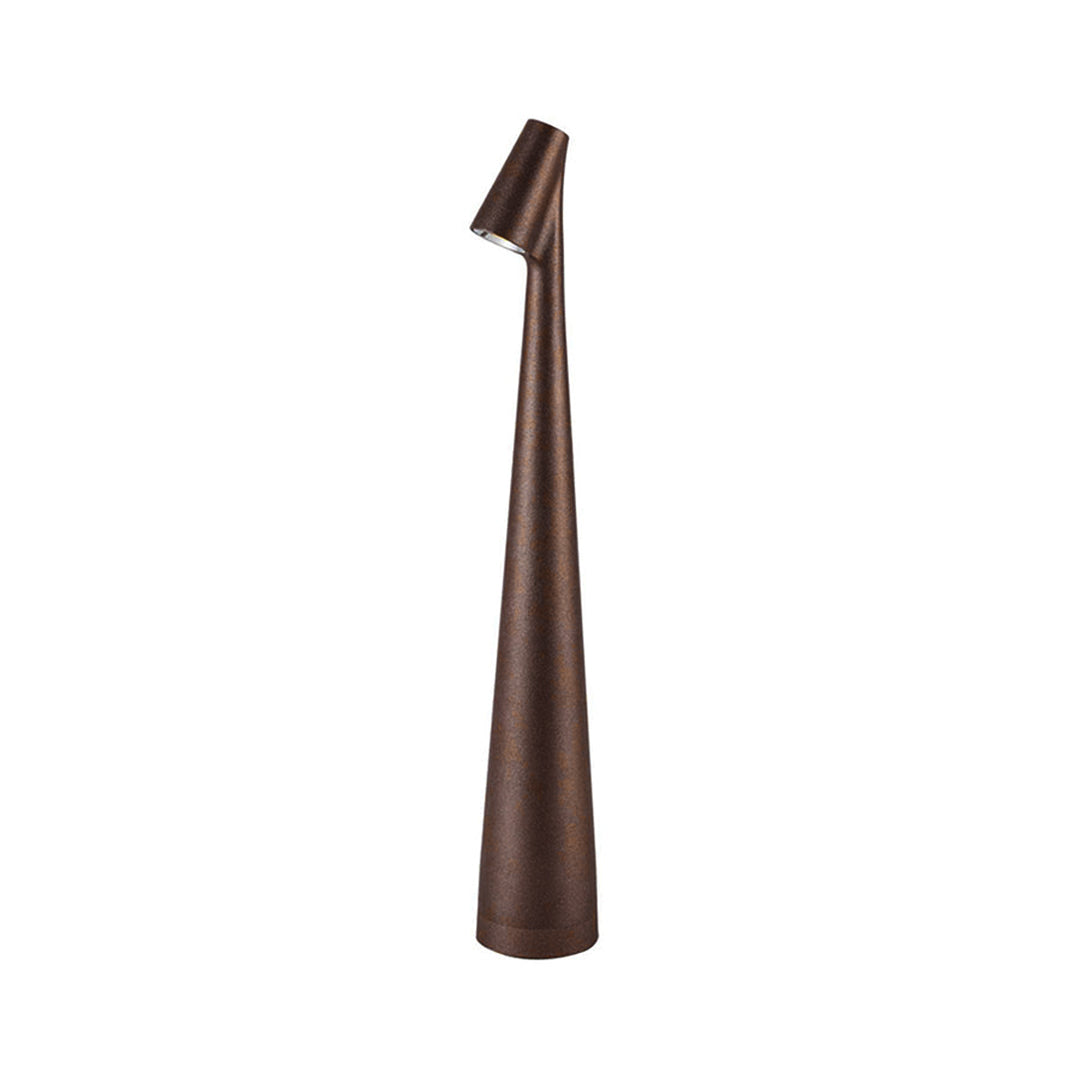 Cone Table Lamp Matte Aluminium Wireless Stepless Dimming Five Colours