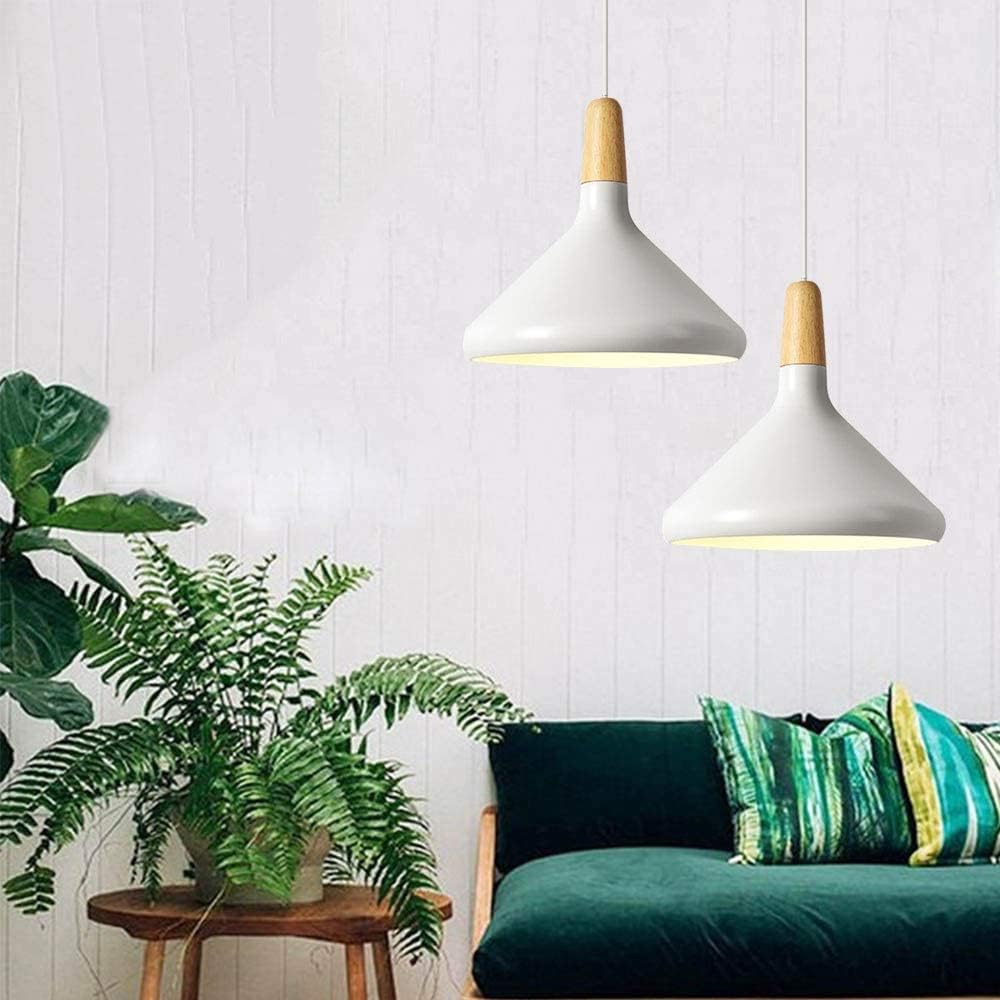 Nordic Pendant Ceiling Light – Wood Accent Series