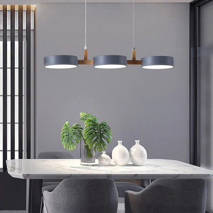Nordic Trio Linear Pendant Lamp – Modern Island & Dining Light