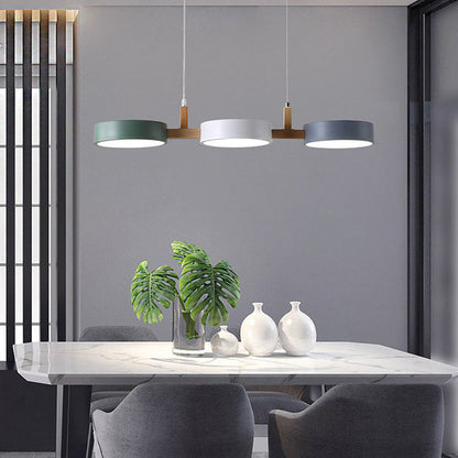Nordic Trio Linear Pendant Lamp – Modern Island & Dining Light