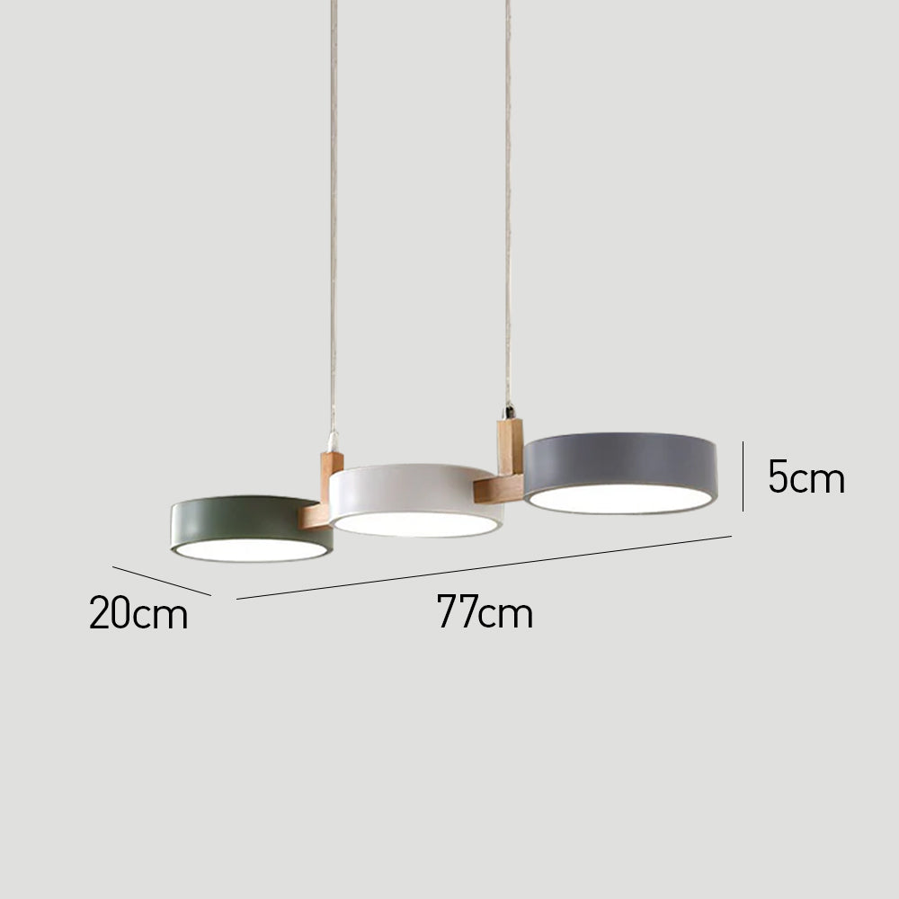 Nordic Trio Linear Pendant Lamp – Modern Island & Dining Light