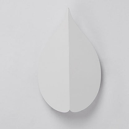 Leaf Shaped LED Wall Sconce Modern Organic Indoor Bedroom Hallway White Black