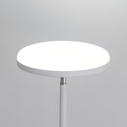 Modern Floor Lamp LED 360 Degree Adjustable Head Uplight Downlight Acrylic Disc Iron Dimmable Remote 3 Color Modes Black White 71 Inch