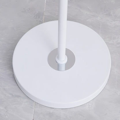 Modern Floor Lamp LED 360 Degree Adjustable Head Uplight Downlight Acrylic Disc Iron Dimmable Remote 3 Color Modes Black White 71 Inch