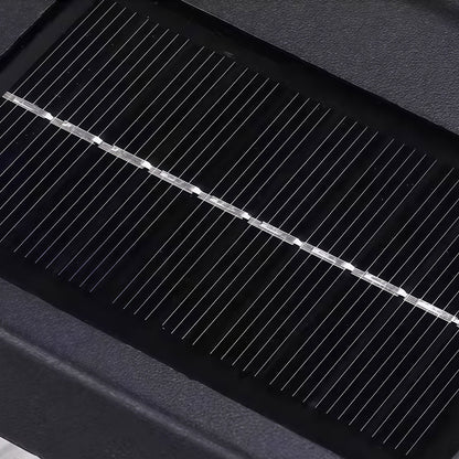 Solar Bollard Light Black Die-Cast Aluminum Dual Mode White and Purple Mosquito Attracting IP55 6W