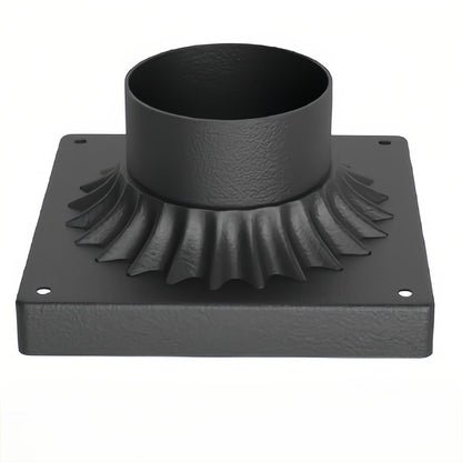 Retro Black Die-Cast Aluminum Path Light Frosted Glass 7W LED Outdoor IP55 Garden Gate