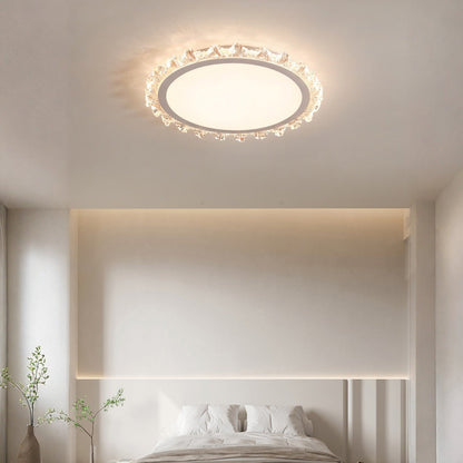 French Full Spectrum Ultra-Thin Flush Mount CRI 97 White Black Gold