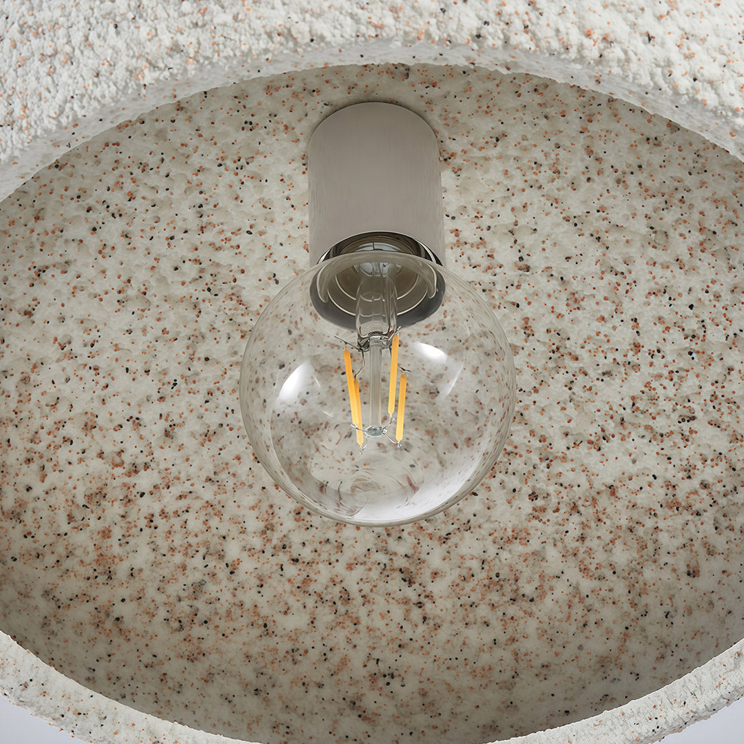 Semi-Flush Mount Iron Speckled Bowl Shade Japanese Wabi-Sabi LED E27 Warm White Neutral White Nine Configurations