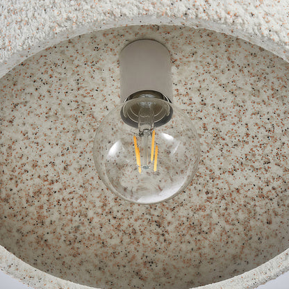 Semi-Flush Mount Iron Speckled Bowl Shade Japanese Wabi-Sabi LED E27 Warm White Neutral White Nine Configurations