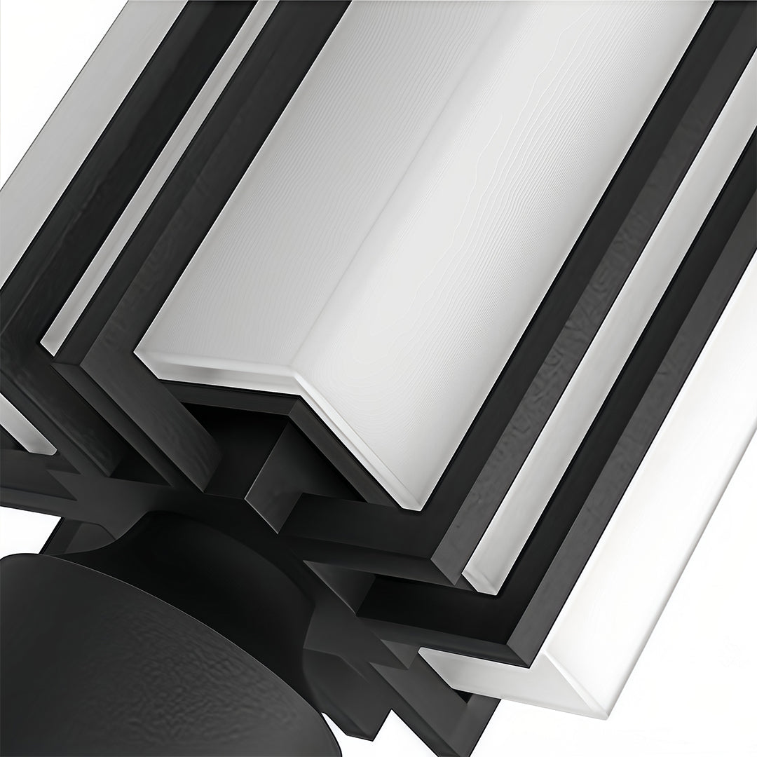 Retro Black Die-Cast Aluminum Path Light Frosted Glass 7W LED Outdoor IP55 Garden Gate