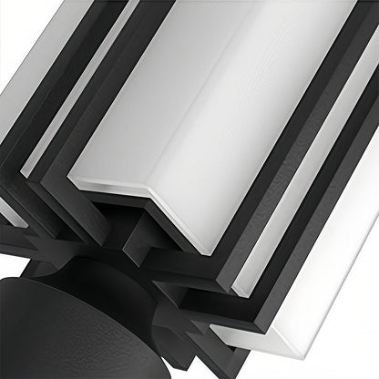 Retro Black Die-Cast Aluminum Path Light Frosted Glass 7W LED Outdoor IP55 Garden Gate
