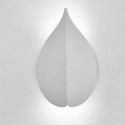 Leaf Shaped LED Wall Sconce Modern Organic Indoor Bedroom Hallway White Black