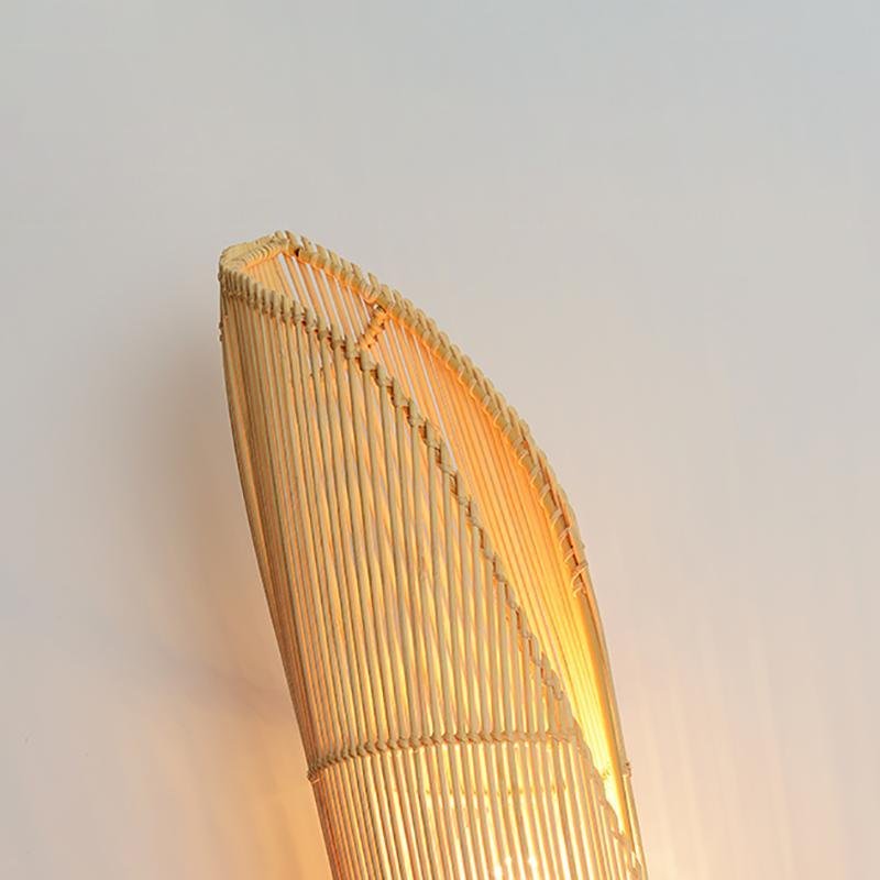 Freeform Bamboo Wall Sconce E26/E27 Natural Organic Sculptural Hardwired Indoor 18.9''