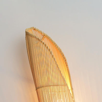 Freeform Bamboo Wall Sconce E26/E27 Natural Organic Sculptural Hardwired Indoor 18.9''