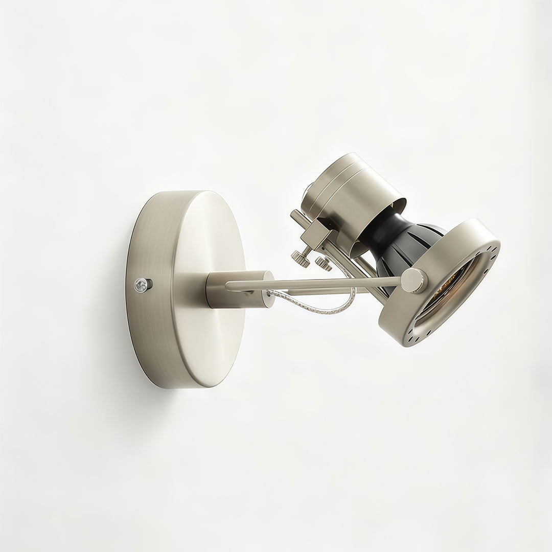 Adjustable LED Wall Spotlight Industrial Aluminum Hardwired Indoor 3CCT