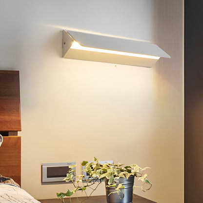 Adjustable COB LED Wall Sconce Aluminum 270° Rotation Hardwired Bedroom Hallway White