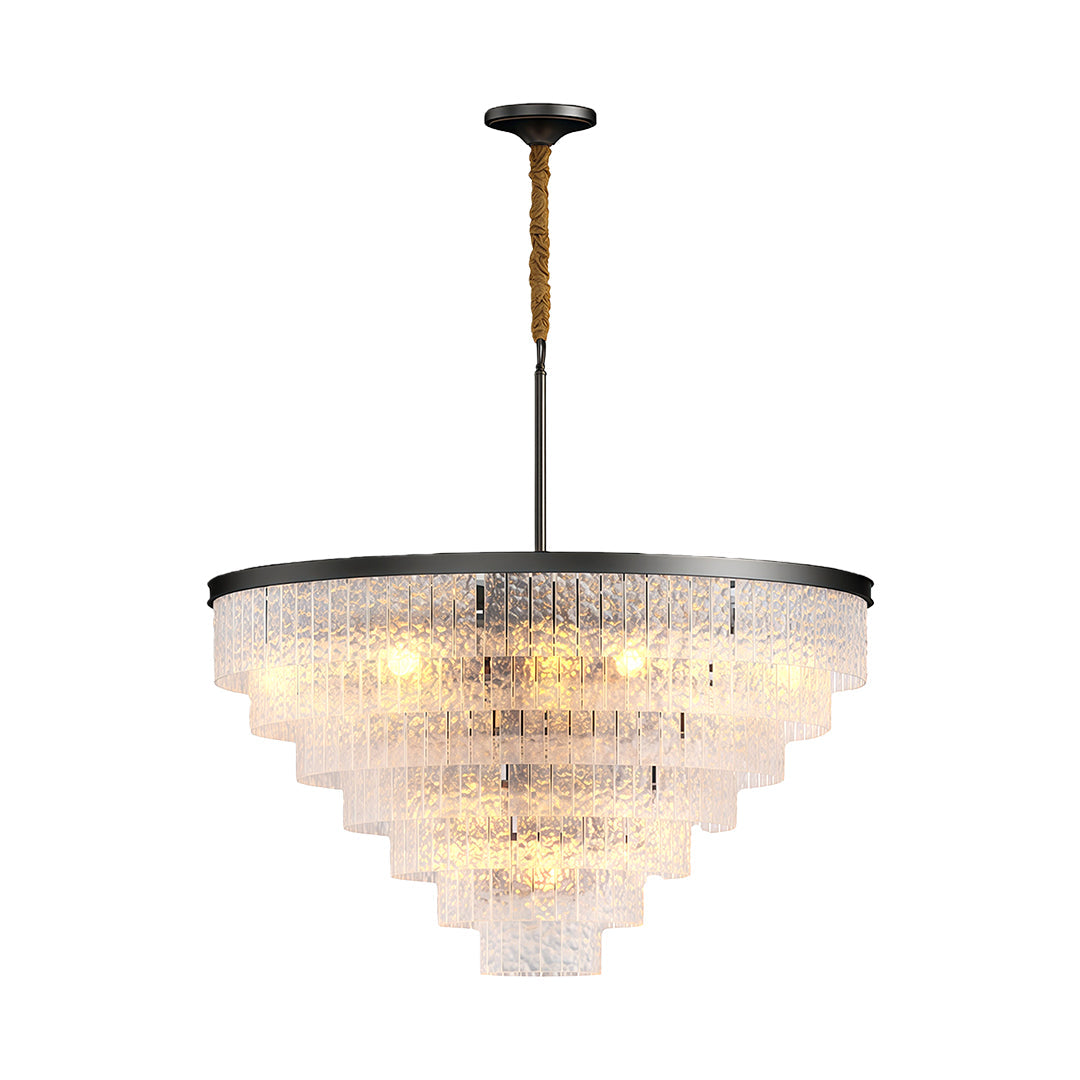 Modern Forms Full-Copper Luxury Glass Chandelier