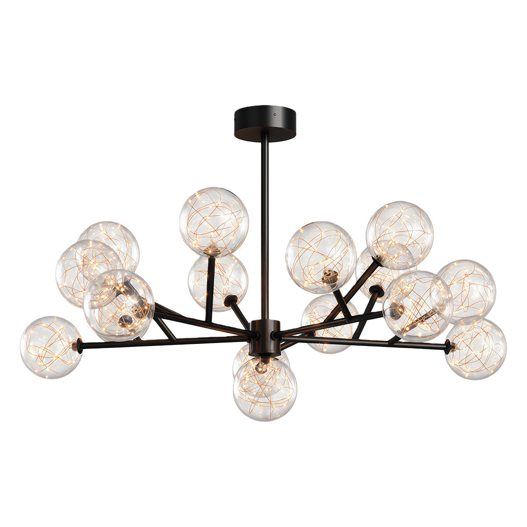 Molecular Glass Globe Chandelier