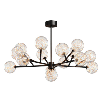 Molecular Glass Globe Chandelier