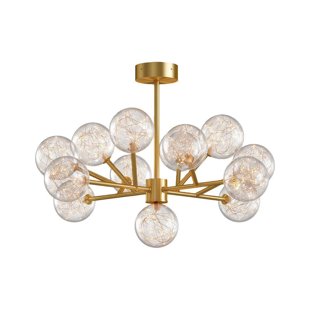 Molecular Glass Globe Chandelier