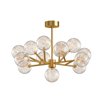 Molecular Glass Globe Chandelier