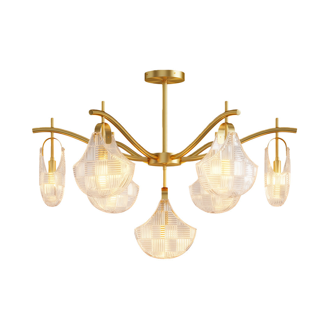 Shell Glass Chandelier