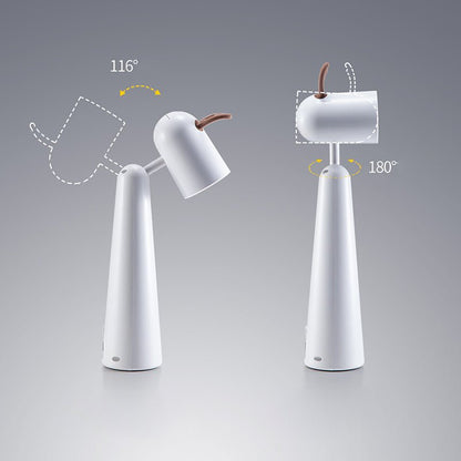 Antler Desk Lamp White ABS USB Rechargeable Night Light 2-Step Dimming Warm White 5W 15 Inch