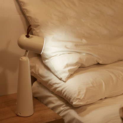 Antler Desk Lamp White ABS USB Rechargeable Night Light 2-Step Dimming Warm White 5W 15 Inch