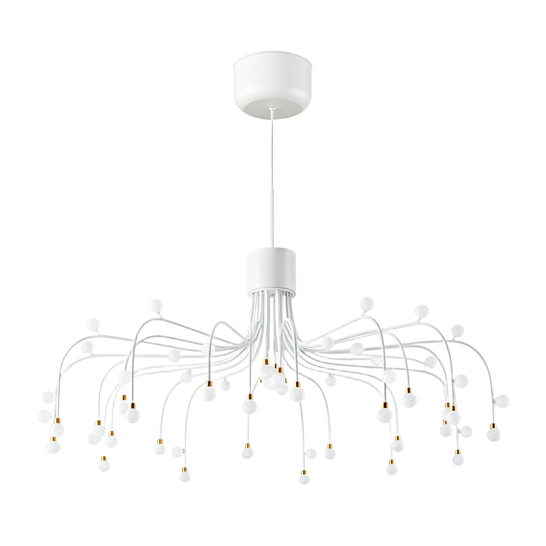Modern Retro Chandelier Creative Adjustable Ceiling Light Black Gold White Nordic Style Dining Room Living Room