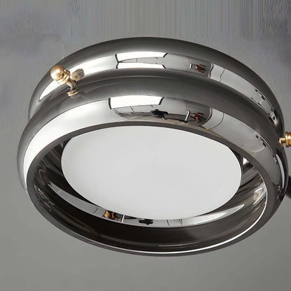 Matte Black Copper Multi-Head Semi-Flush Mount — Nordic Modern Glass Shade 6 8 Light