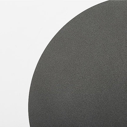 Modern Outdoor Disc Wall Light LED Frosted Round Square Gray Black