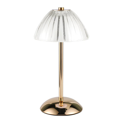Brushed Brass Dome Table Lamp Cordless Touch Dimming Three Colour Temps