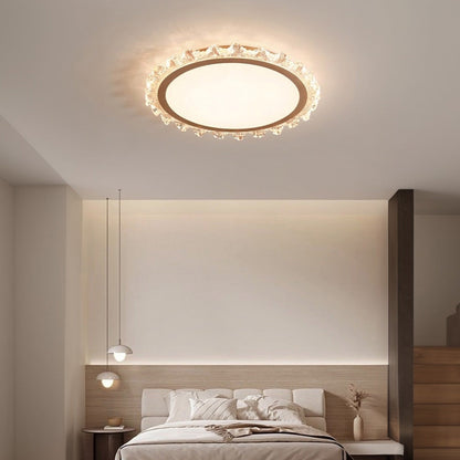French Full Spectrum Ultra-Thin Flush Mount CRI 97 White Black Gold