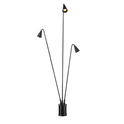 Industrial Multi-Head Bellflower LED Outdoor Floor Lamp IP55 Die-Cast Aluminium 3000K