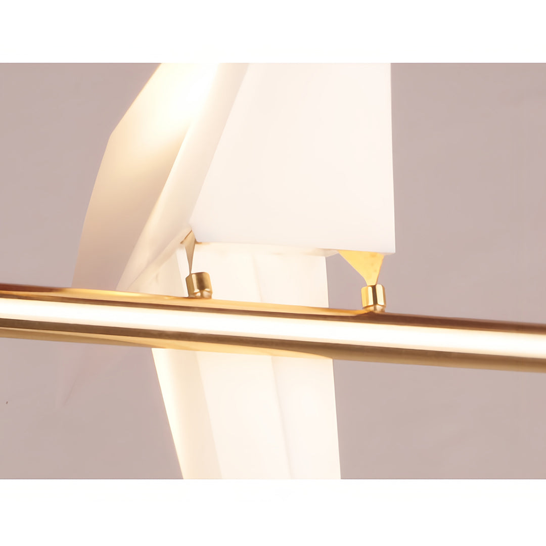 Bird Origami Wall Sconce LED Nordic Crane Gold Accent Warm White 3000K