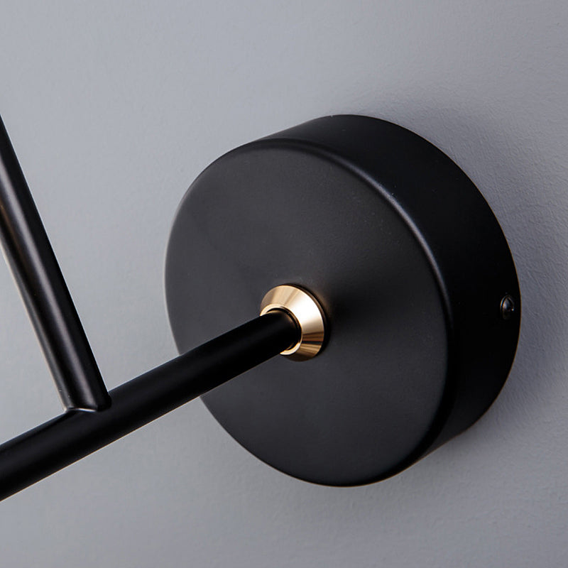 Bird Silhouette Iron Glass LED Wall Sconce Nordic Minimalist 3000K–6000K Dimmable Black Indoor 1 or 2 Bird