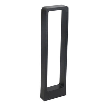 Modern Rectangular LED Bollard Path Light 10W COB Waterproof Outdoor Landscape Lighting Black Aluminum IP65