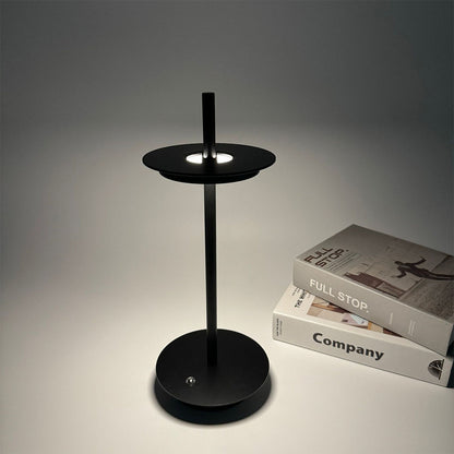 Modern Rechargeable LED Table Lamp Cordless Dimmable Buffet Portable Touch Remote Brown Black Gray Bronze 13.39 Inch