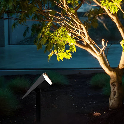 Solar Spotlight Outdoor Adjustable Garden Spike Light LED IP65 Warm White RGB 3W 210LM Auto Dusk to Dawn Black 2 Pack