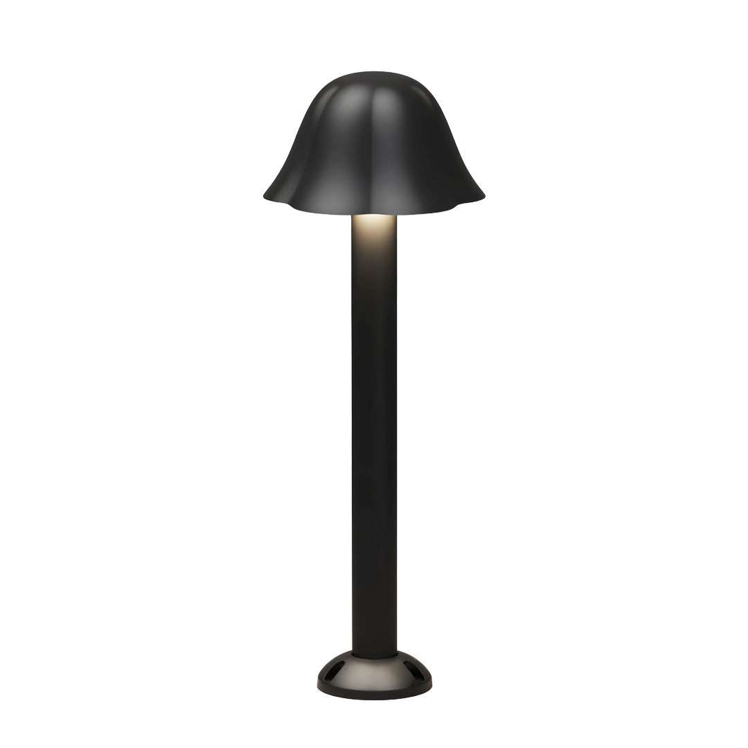 Mushroom Outdoor Path Light Black Aluminum Acrylic 12W LED Hardwired IP54 2 Styles